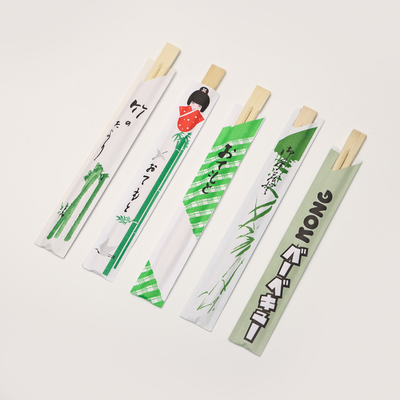 Palillos de bambú únicos impresos personalizados en sobre de papel