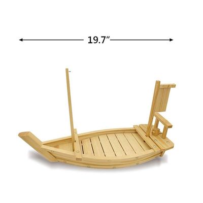 Bandeja modificada para requisitos particulares del barco del sushi del color los 80CM de la naturaleza