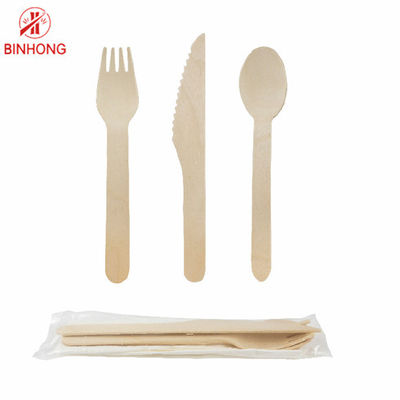Tejido biodegradable disponible de madera amistoso 160m m del cuchillo de la bifurcación de los cubiertos de Eco