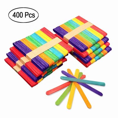 El álamo 4.5Inch coloreó los palillos del polo para los artes de DIY