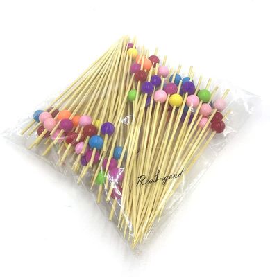 Pinchos de encargo del palillo de Logo Art Natural Craft Fruit Bamboo