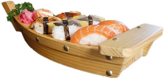 Barco Tray For Restaurant del sushi de las capas dobles los 24.5*11.5cm