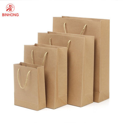 Bolsos reciclados amistosos de Eco 110gsm 16x6x12” Kraft