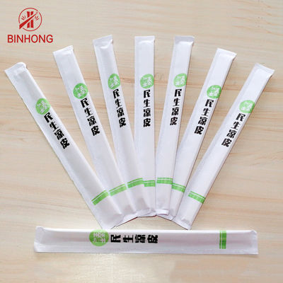 Palillos de bambú disponibles de los gemelos naturales para los restaurantes, impresión del cliente