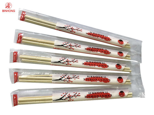 Palillos de bambú principales redondos del paquete de OPP los 20cm/23cm