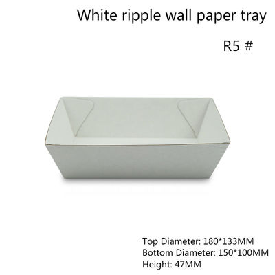 Comida rectangular del Libro Blanco que sirve a Tray Height 47m m