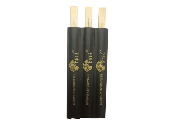 palillos de bambú de los gemelos de los 21cm para el medio embalaje de papel del sushi
