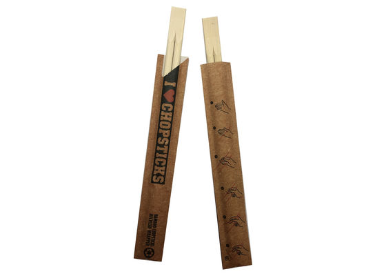 Palillos de bambú de los gemelos chinos disponibles respetuosos del medio ambiente de la aduana los 21cm con la manga