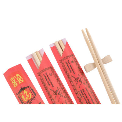 Binhong Limpios de bambú desechables palillos para comida rápida Restaurante palillos redondos medio de papel palillos