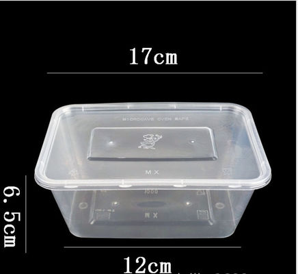 El plástico disponible de los PP se lleva la caja Microwavable con la tapa