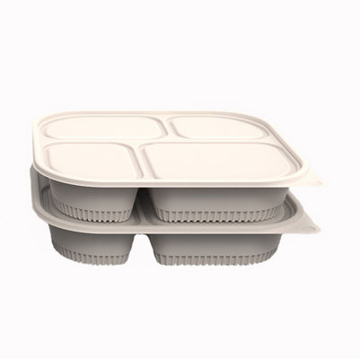 Envase de comida disponible degradable del compartimiento de la maicena 3 de BRC