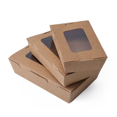 Modificado para requisitos particulares 4 compartimientos llévese a Bento Box Leak Proof de papel