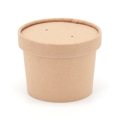 Cuenco de papel de papel de helado de Kraft/taza/tinas de un sólo recinto