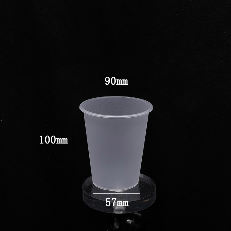 90 el calibre 360ml Dull Polish Plastic Cups Transparent al aire libre heló con las tapas