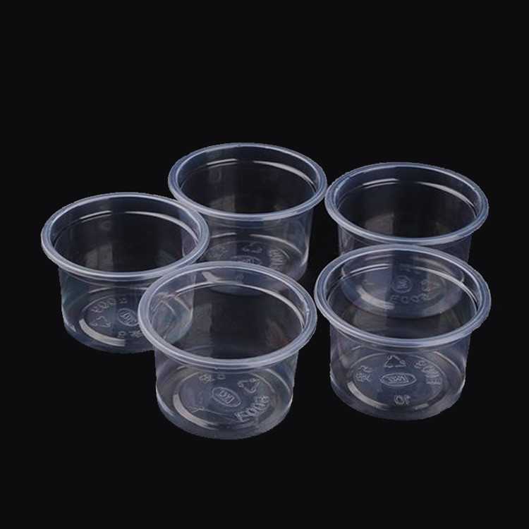 Mini taza disponible plástica 1oz claro 3oz 4.5oz de la salsa de los PP