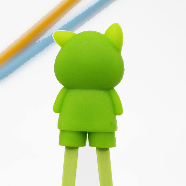 Vajilla con forma de cerdo de silicona, soporte para palillos, cabeza de palillos para niños