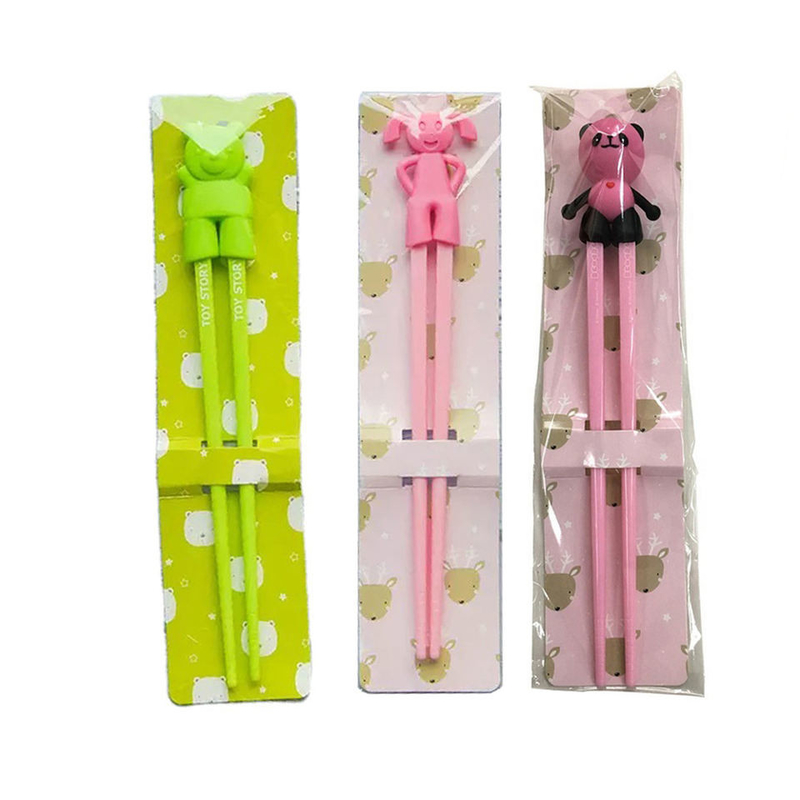 Palillos sostenibles personalizados con forma de animal para el entrenamiento de aprendizaje del bebé