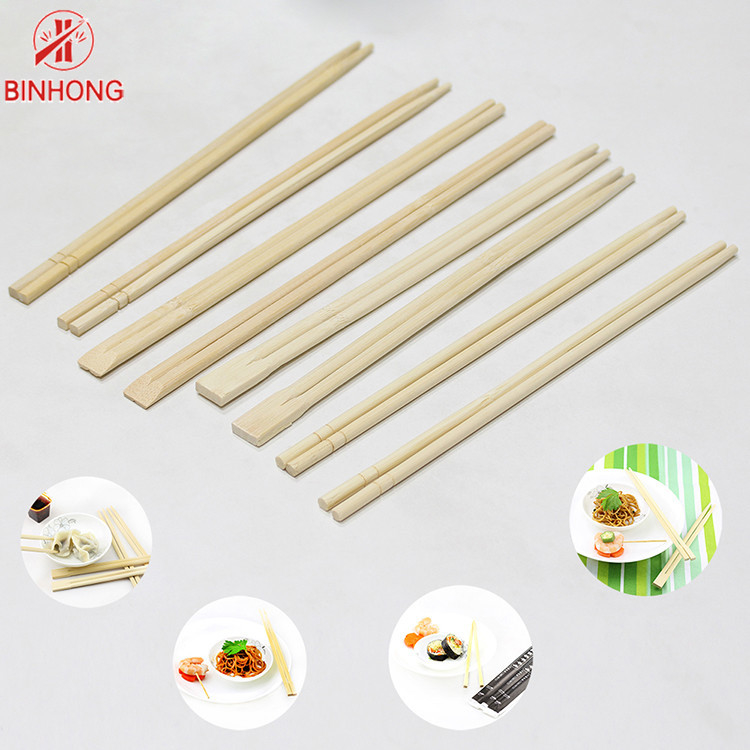 Modificar la impresión para requisitos particulares Logo Natural Household Wooden Chopsticks reutilizó