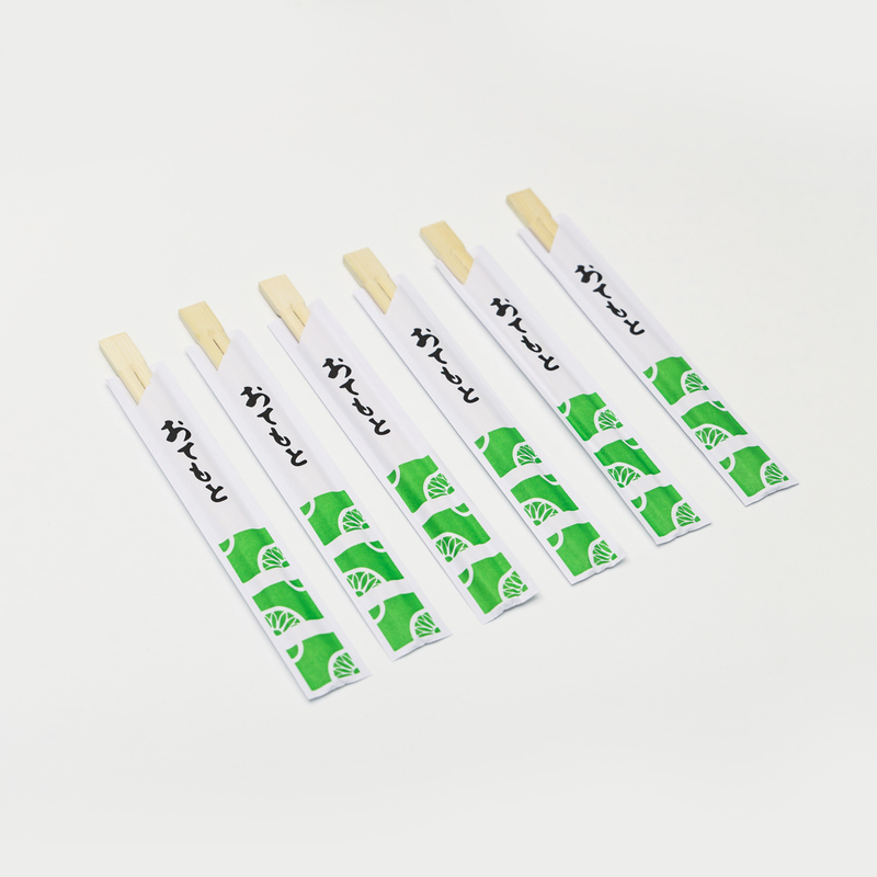 Cubierta de papel modificada para requisitos particulares redonda disponible de los palillos de bambú del hogar del vajilla