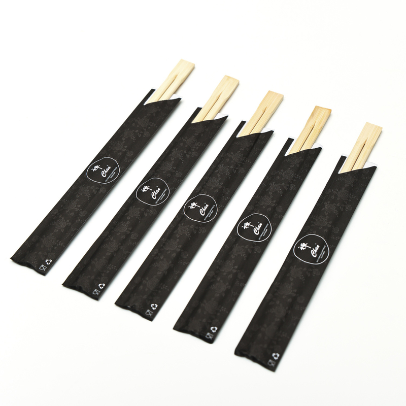 Envoltura individual personalizada de los palillos de bambú del logotipo de encargo del sushi