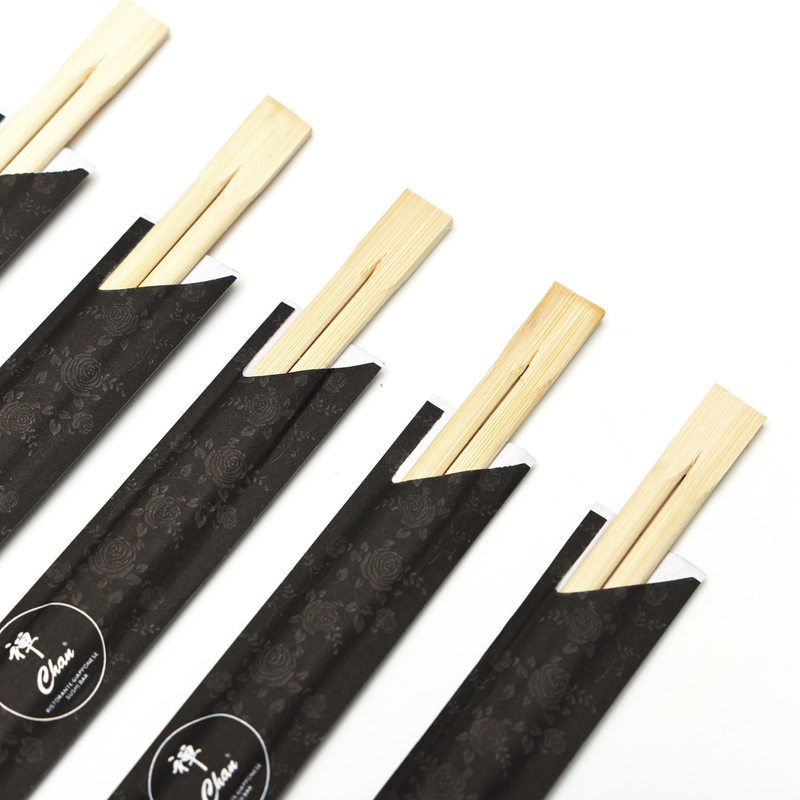 Envoltura individual personalizada de los palillos de bambú del logotipo de encargo del sushi