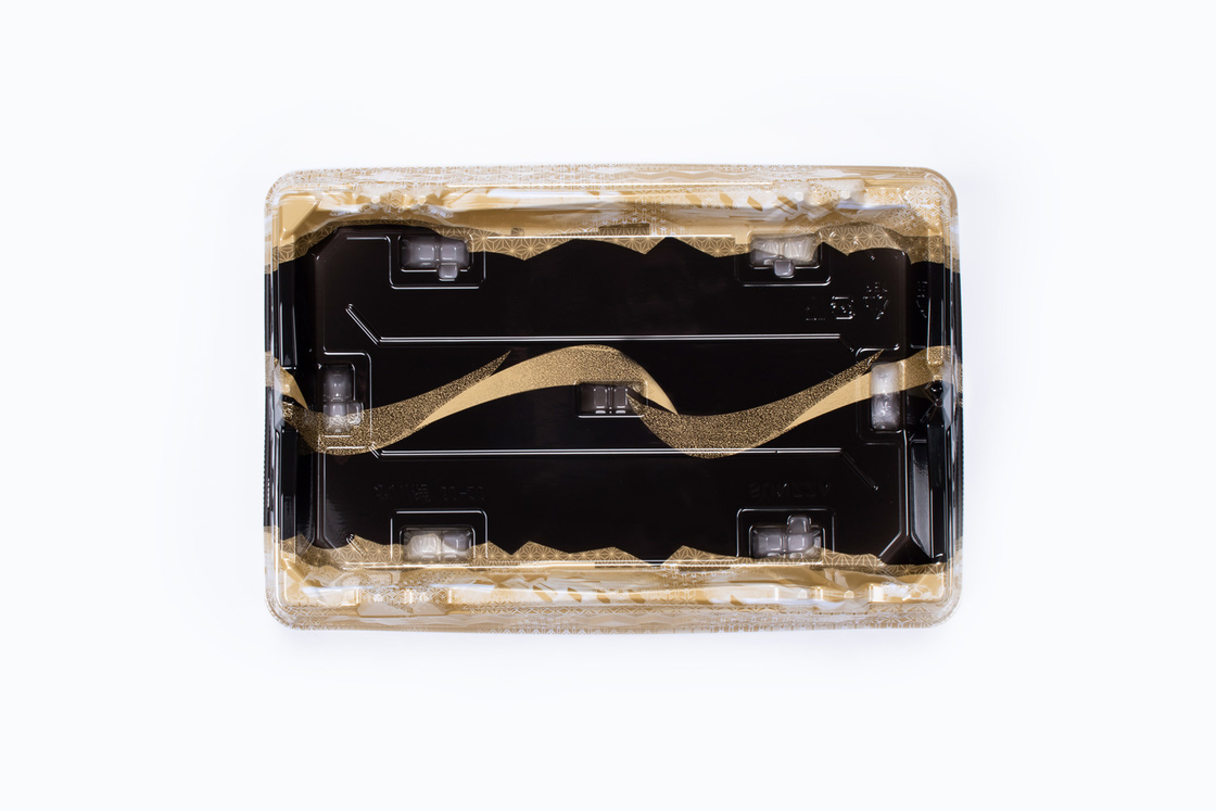 Cajas de panadería transparentes de sushi bandejas de buffet bandejas de golosinas con tapas transparentes bandejas desechables