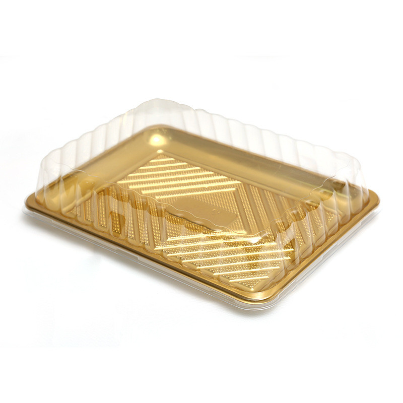 Caja de comida desechable Caja de embalaje de plástico transparente de PP de calidad rectangular espesa Caja de embalaje de comida para llevar bento