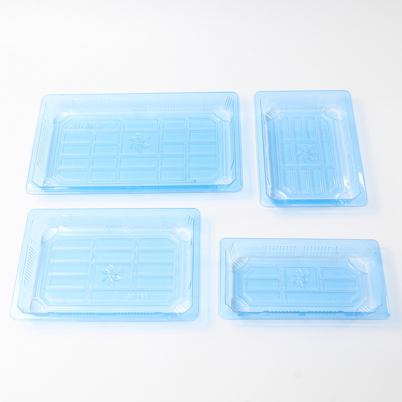 BH00-11 contenedor de alimentos para llevar caja de embalaje plástico para buena comida plástico azul caja desechable de sushi