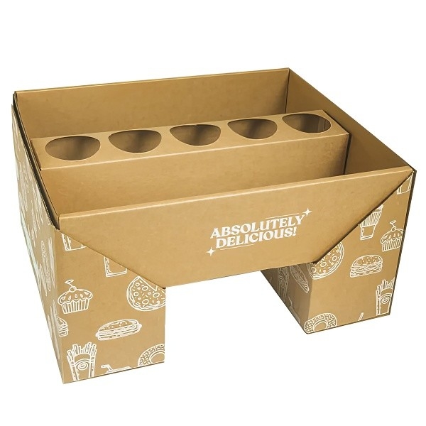 Caja de comida desechable de papel Kraft,caja de picnic ; Caja para llevar para el restaurante, caja de comida rápida