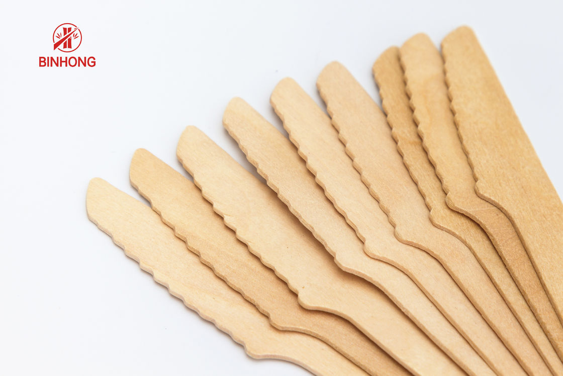 Sistema de madera de la bifurcación del cuchillo de los cubiertos biodegradables disponibles de madera amistosos naturales de Eco