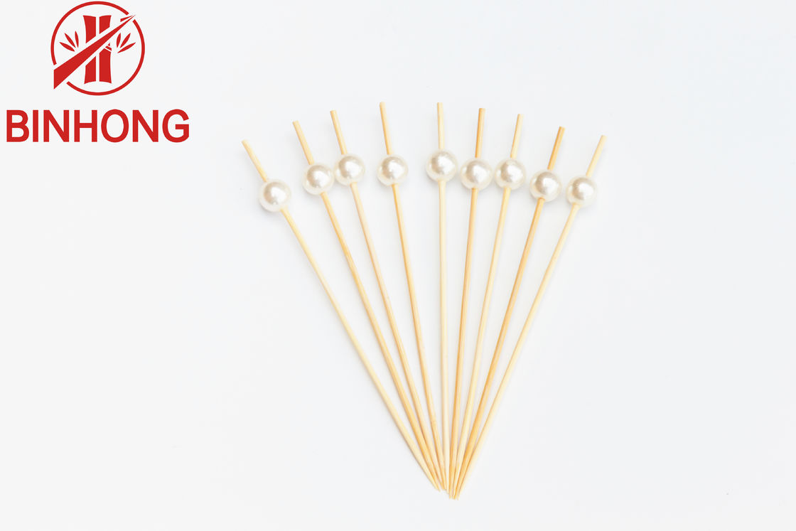 Pinchos de madera adaptables de la comida de 0.065kg el 12CM para