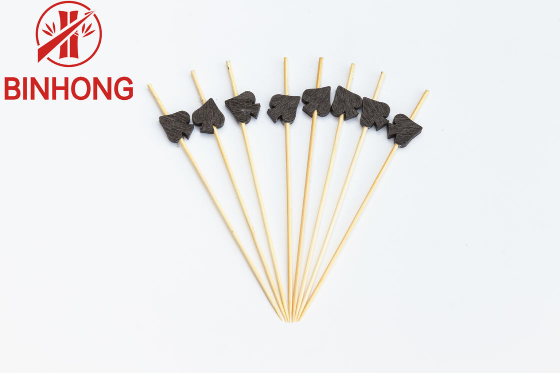 Palillos los 9cm de bambú amistosos naturales del pincho de Eco