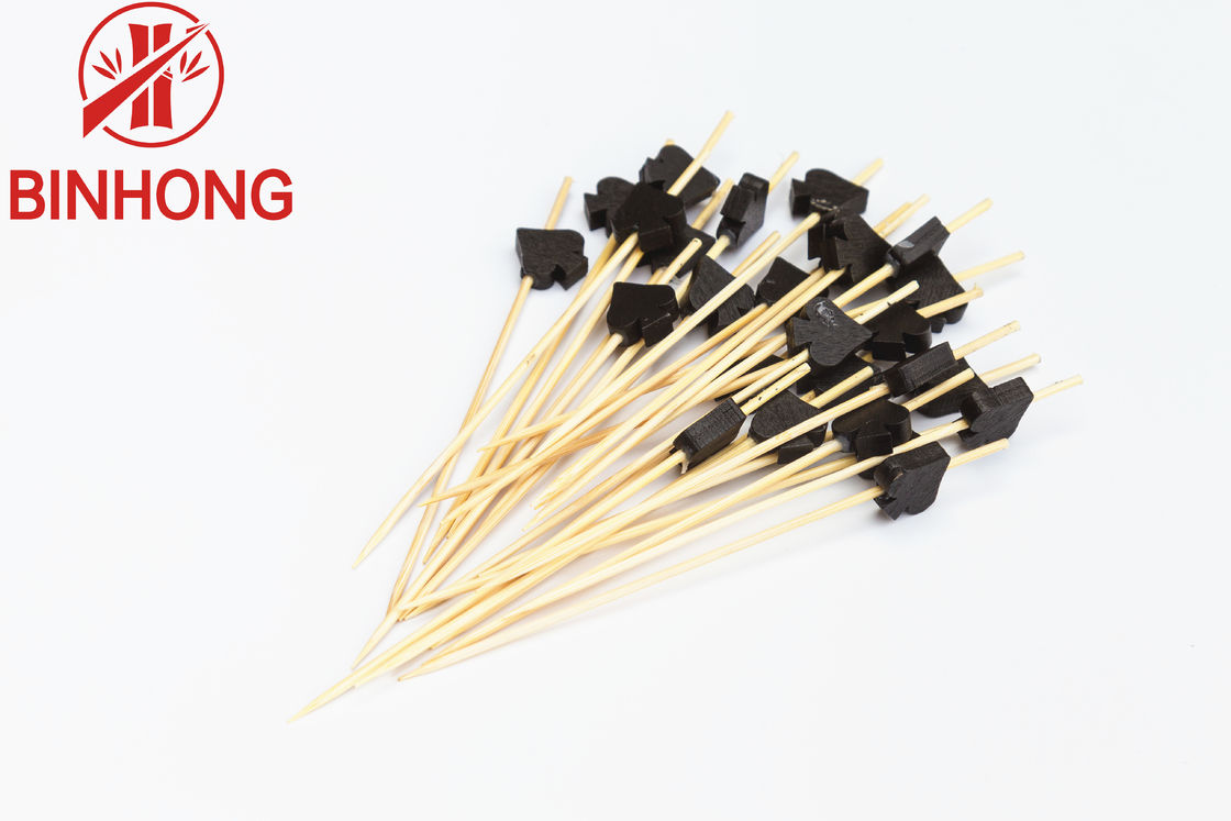 Palillos los 9cm de bambú amistosos naturales del pincho de Eco