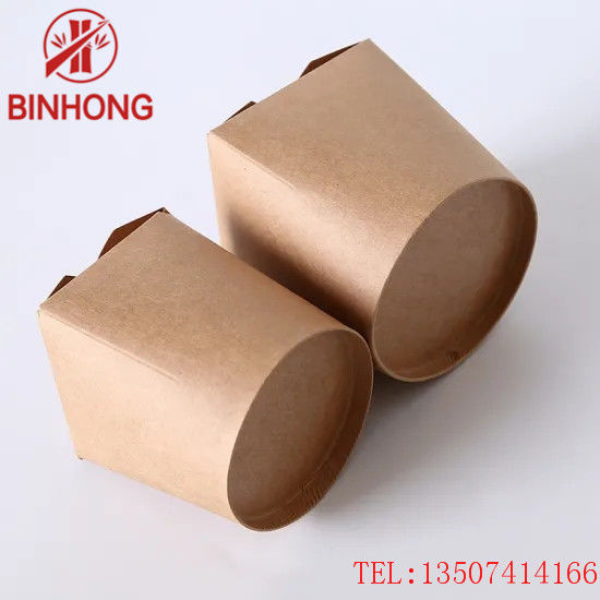 Apilable recicle las cajas para llevar de papel de 45oz Kraft