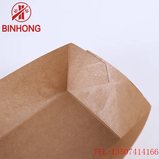 Envases de papel disponibles del barco del papel de Kraft 125m m