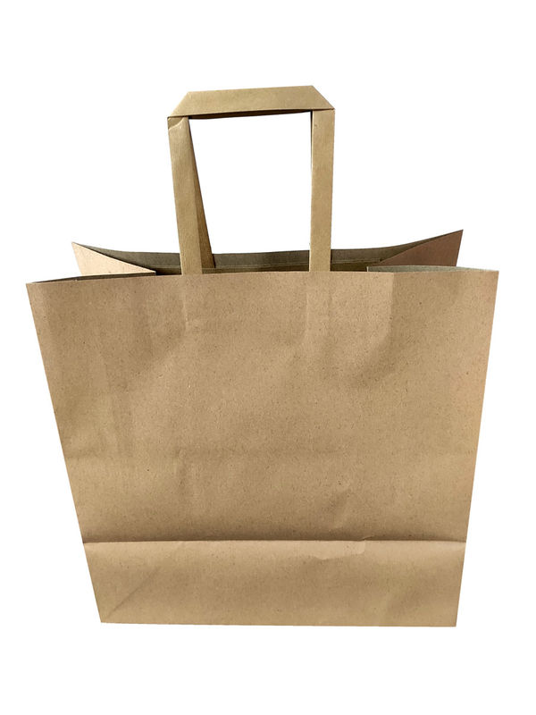 El 100% 12 reciclables colorea la bolsa de papel de Kraft de la tinta de la soja del 15*8*21cm