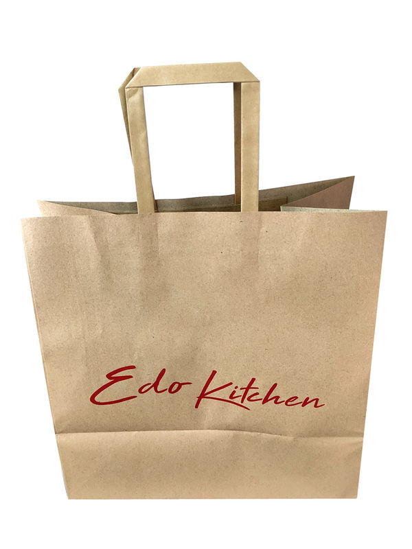 Bolsos reciclados amistosos de Eco 110gsm 16x6x12” Kraft