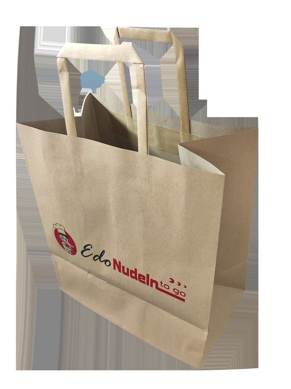 Bolsos reciclados amistosos de Eco 110gsm 16x6x12” Kraft
