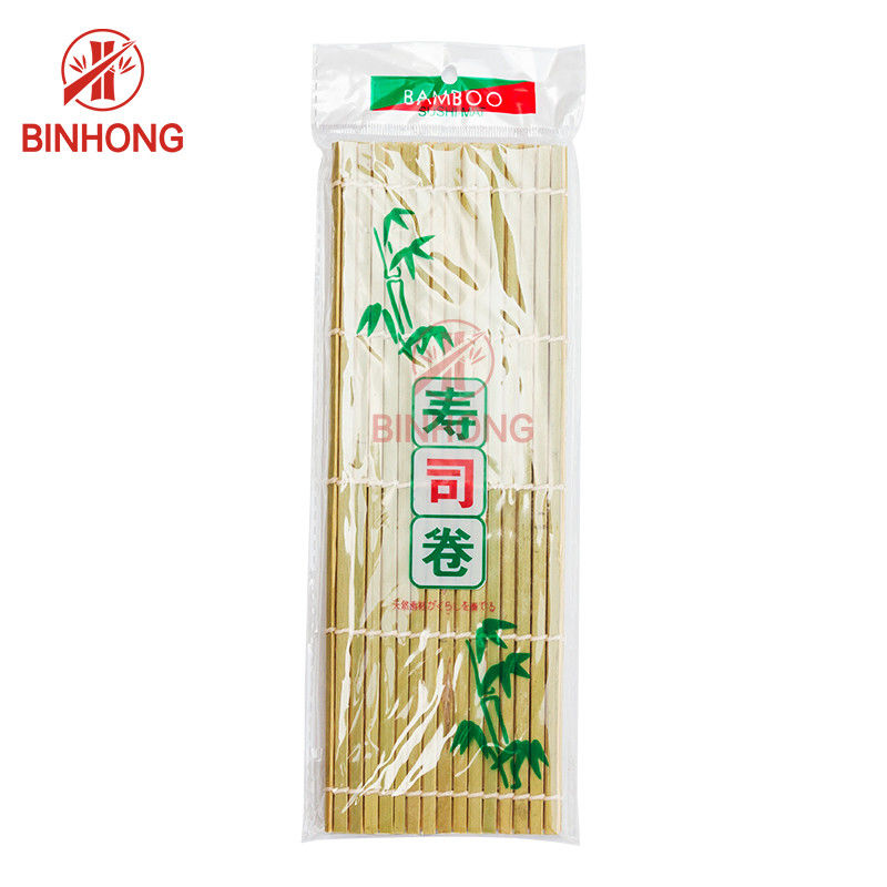 Estera hecha a mano del balanceo del sushi de Mao Bamboo los 24*24cm