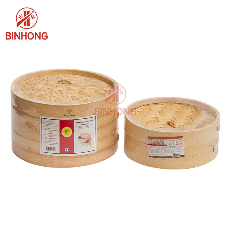 Cesta de bambú del vapor de 10 pulgadas