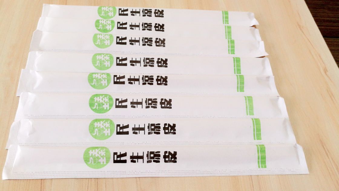 Palillos de bambú disponibles de los gemelos naturales para los restaurantes, impresión del cliente