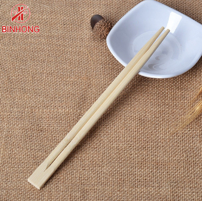 Palillos de bambú de Dispossiable de los GEMELOS de los 21CM -24CM con la mitad envuelta en papel para la comida china