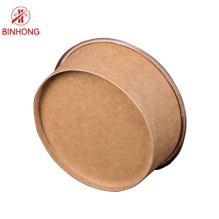 Cuenco de papel de empaquetado amistoso de Eco 1300ml Kraft