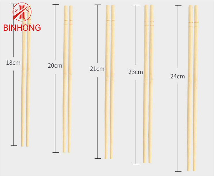 Palillos de bambú disponibles redondos del color el 18cm de la naturaleza