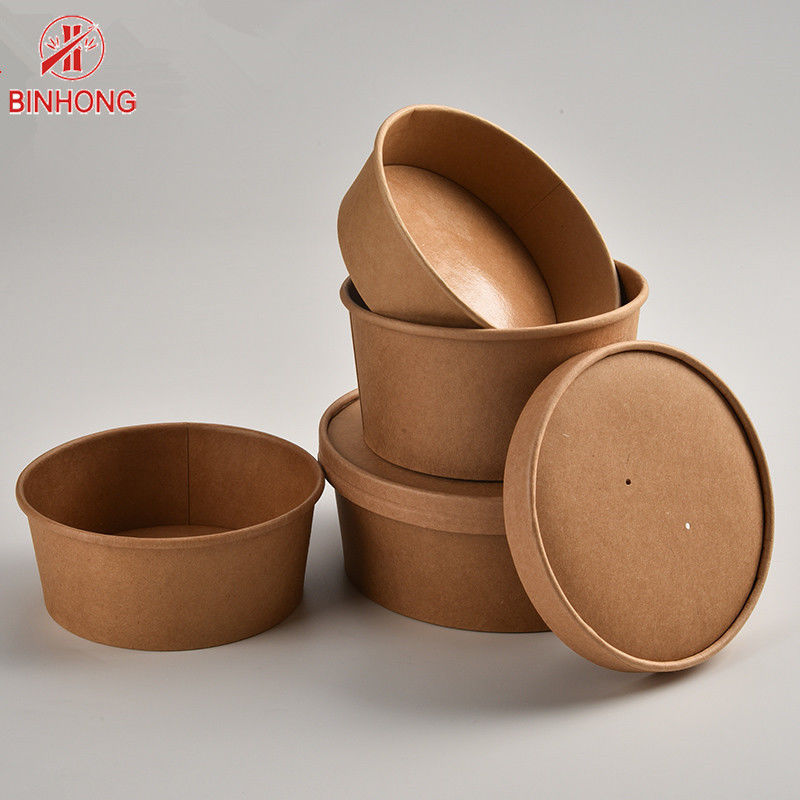Envases de papel disponibles biodegradables de Logo Printing 12oz