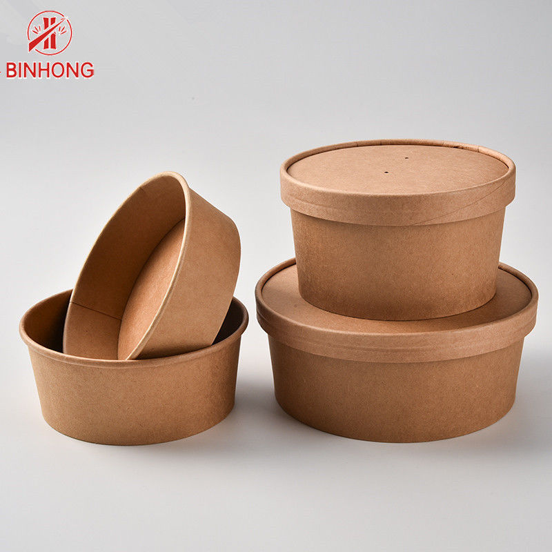 Envases de papel disponibles biodegradables de Logo Printing 12oz