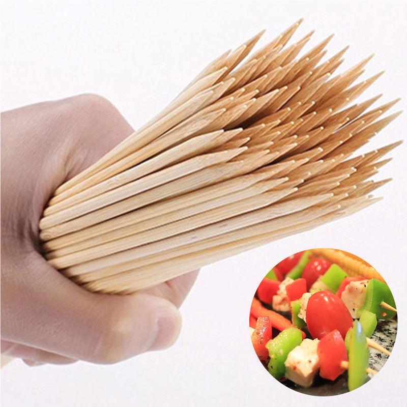 Palillos de bambú de la BARBACOA de encargo amistosa del logotipo los 7cm de Eco