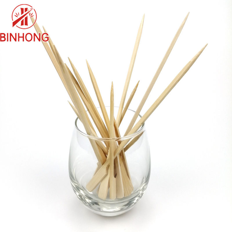 Pinchos de bambú disponibles modificados para requisitos particulares de la barbacoa de 4,7 pulgadas