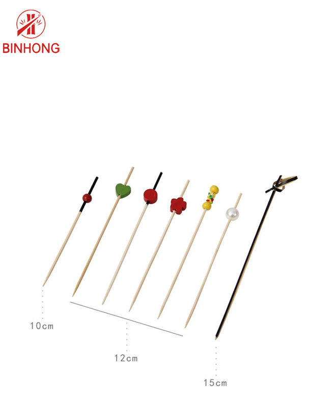 Palillos moldeados de bambú naturales del gradiente los 7cm del 100% AB