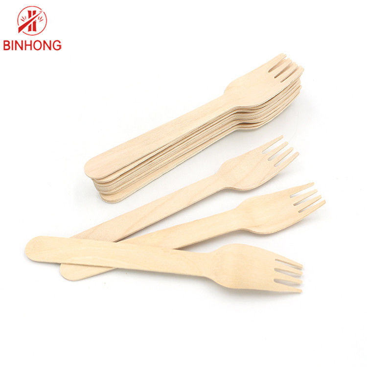 Sistema de madera de la bifurcación del cuchillo de los cubiertos biodegradables disponibles de madera amistosos naturales de Eco
